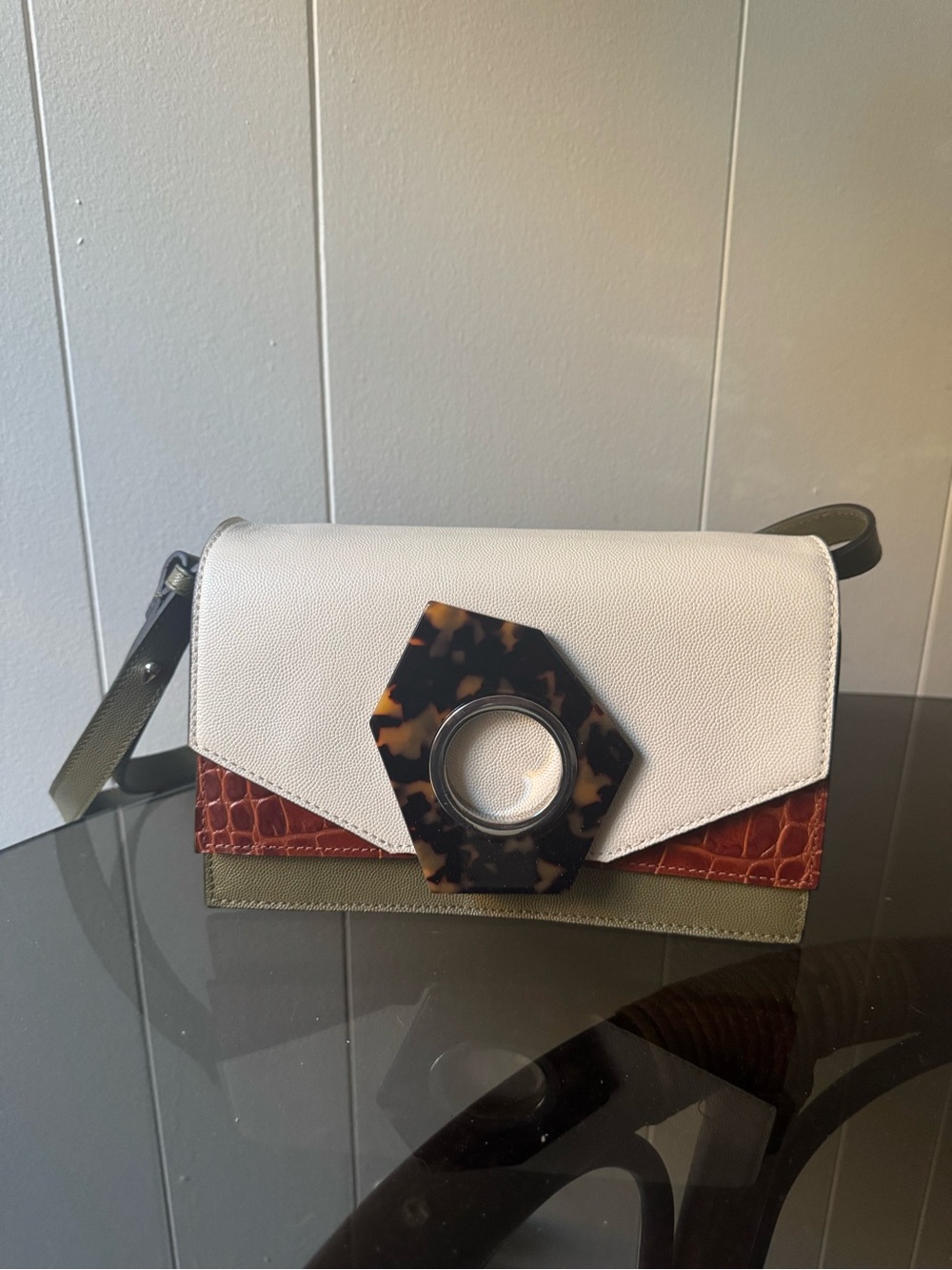 Women’s Multi-Color Leather Ganni Crossbody Bag